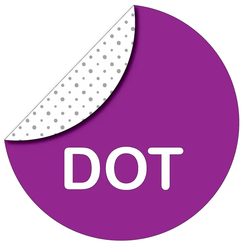 DOT-klistermärken