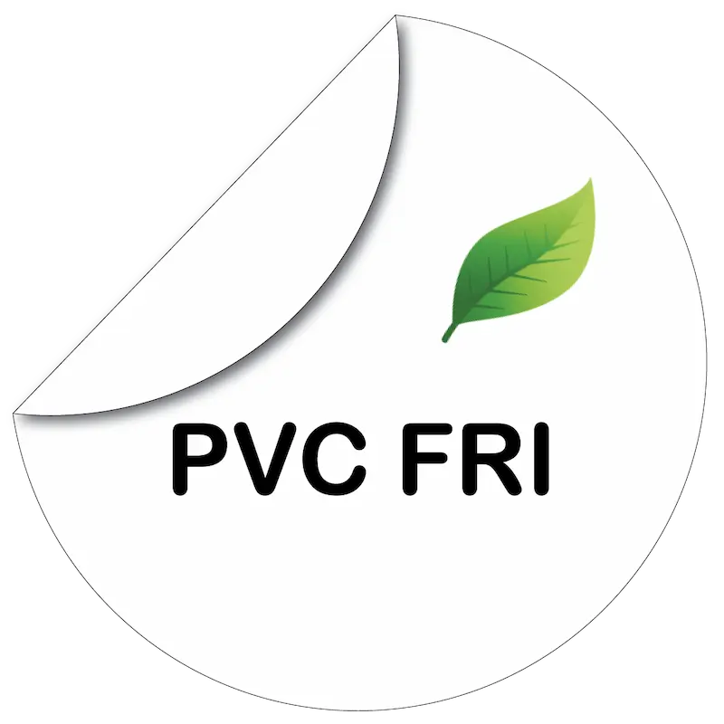 PVC-fri klistermärke