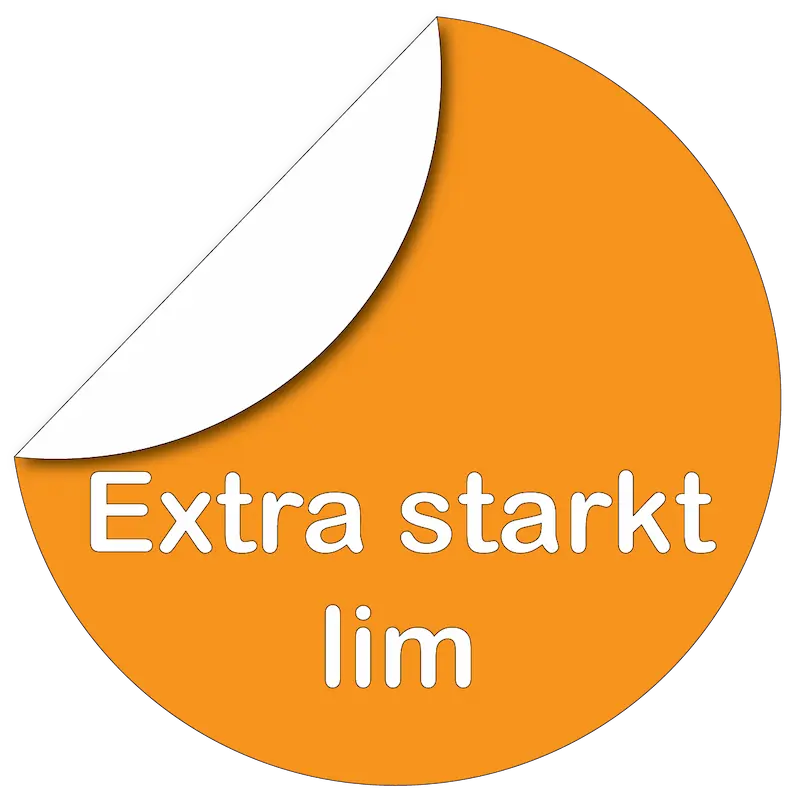 Klistermærker med kraftigt klæb