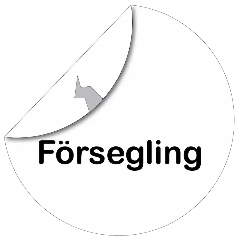 Förseglingsklistermärken